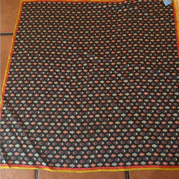 Albert Nipon Vibrant Black and Red Accent Scarf - Picture 3 of 3